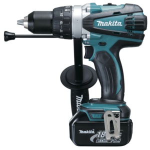 Masina de gaurit cu percutie cu 2 acumulatori 18V-3.0Ah, DHP458 - Img 2