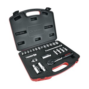 Trusa chei tubulare CrVa 3/8'', 24pcs