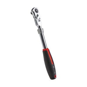 Antrenor cu clichet reversibil, maner telescopic, cap articulat, 72 dinti - Img 1