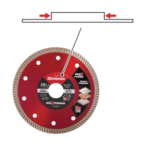 Disc diamantat turbo, placi ceramice MaxPower - Img 2
