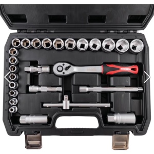 Trusa chei tubulare CrVa 3/8'', 26pcs Kennedy - Img 2