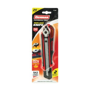 Cutter AutoLock, soft grip, 5+1 lame SK2 25mm - Img 2