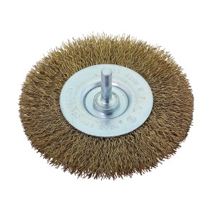 Perie de sarma disc cu coada, fir ondulat FF Group