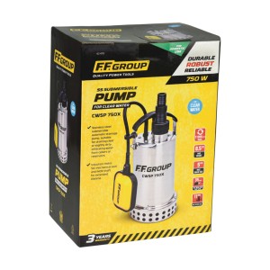 Pompa submersibila de drenaj, apa curata CWSP 750X Inox - Img 2
