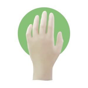 Manusi de unica folosinta latex, 100pcs - Img 1