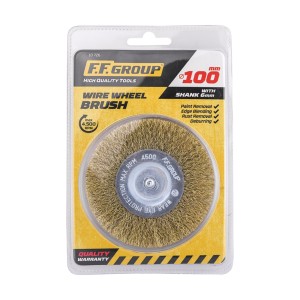 Perie de sarma disc cu coada, fir ondulat FF Group - Img 2