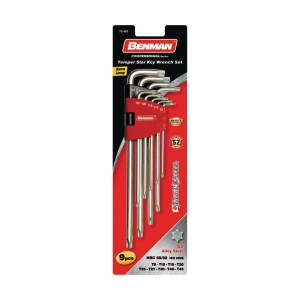 Set 9 chei imbus torx cu gaura extralungi TX8-45 - Img 2