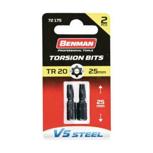 Varf insurubare TT (Torx cu gaura) de impact 1/4'', 2pcs - Img 2