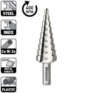 Burghiu conic in trepte HSS-M2 - Img 1