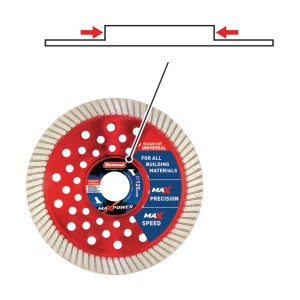 Disc diamantat turbo, placi ceramice MaxPower - Img 2