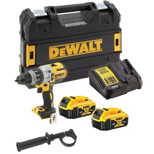 Masina de gaurit si insurubat cu 3 viteze + percutie 18V, Dewalt