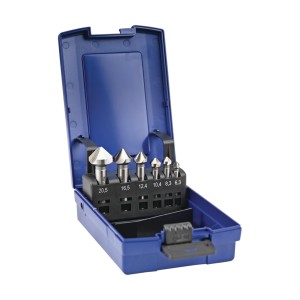 Set 6 tesitoare conice 90° HSS-Co5%, DIN335C - Img 1