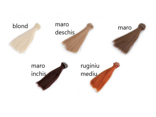 Păr / Perucă pentru păpuși, 15 cm