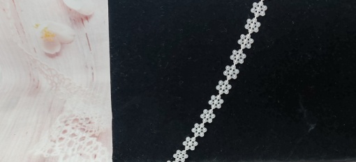 Sirag margele decorative, fulgi zapada alb
