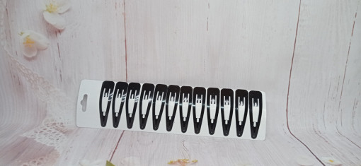 Clame tic-tac negre - set 10 buc
