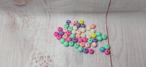 Perle colorate 8 mm - pachet 10 gr