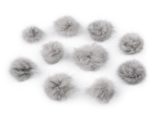 Aplicatie pompon din blană Ø3 cm - Img 2