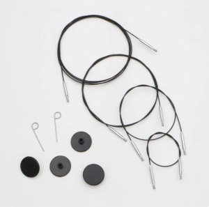 Cablu negru rotativ 360 Knitpro