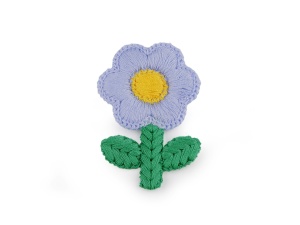 Floare brodata 3,8 x 6 cm - Img 5