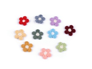 Floare brodata Ø1,5 cm - Img 2