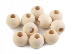 Margele lemn natur 20 mm