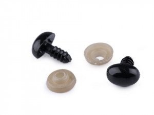 Nas / Ochi pentru jucării cu dispozitiv de siguranță, 9x13 mm / Set 10 buc