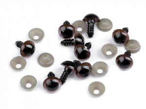 Ochi colorati pentru jucării cu dispozitiv de siguranță, Ø 10 mm - 10 buc/set - Img 2