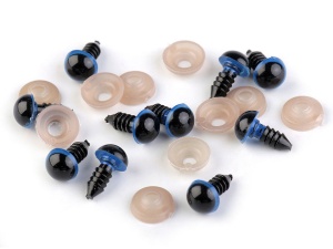 Ochi colorati pentru jucării cu dispozitiv de siguranță, Ø 12 mm - 10 buc/set - Img 1