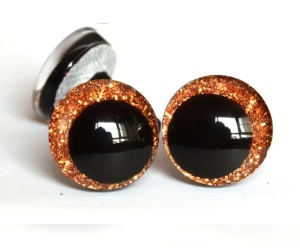 Ochi cu sclipici Ø12 mm - set 10 buc (5 perechi) - Img 2