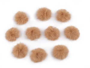 Aplicatie pompon din blană Ø3 cm - Img 9