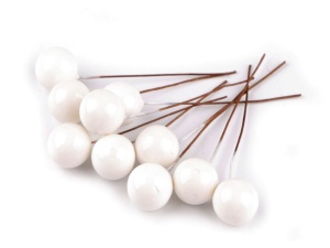 Bobițe decorative artificiale pe sârmă Ø1,5 cm - Img 5