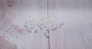Nasturi perla alb perlat - set 10 buc