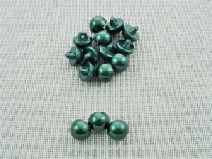 Nasturi perla verde smarald - set 10 buc