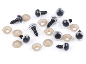 Ochi colorati pentru jucării cu dispozitiv de siguranță, Ø 12 mm - 10 buc/set - Img 2