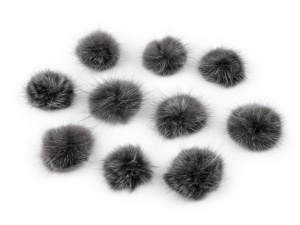 Aplicatie pompon din blană Ø3 cm - Img 6