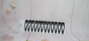 Clame tic-tac negre - set 10 buc