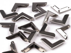 Colțuri metalice, 19x19 mm - set 10 bucati - Img 3