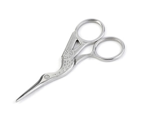 Foarfecă pentru broderie, model barză, lungime 9,5 cm - Img 5