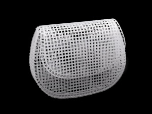 Plasă din plastic / grilă pentru geantă de mână - alb - 19 x 15 x 4 cm