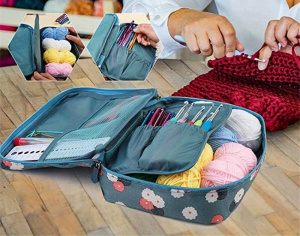 Geanta de voiaj pentru accesorii de crosetat si fire - Img 7