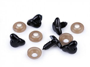 Nas pentru jucării cu dispozitiv de siguranță, 11x17 mm / Set 10 buc