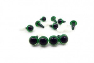 Ochi colorati pentru jucării cu dispozitiv de siguranță, Ø 14 mm - 10 buc/set - Img 1