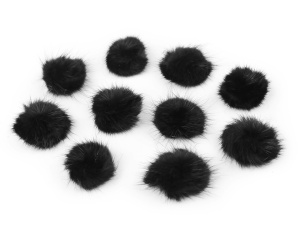 Aplicatie pompon din blană Ø3 cm - Img 7