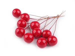 Bobițe decorative artificiale pe sârmă Ø1,5 cm - Img 4