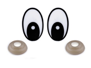 Ochi pentru jucării cu dispozitiv de siguranță, 19x29 mm - 10 buc/set