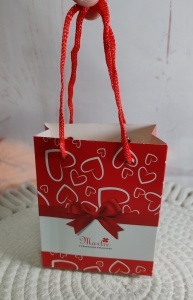 Pungi cadou martisor - model inimi