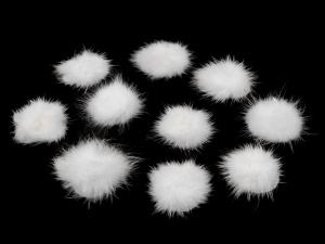 Aplicatie pompon din blană Ø3 cm - Img 4
