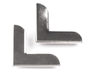 Colțuri metalice, 19x19 mm - set 10 bucati