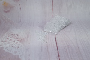 Margele nisip albe 1,2 mm , punga 50 gr