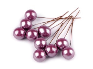 Bobițe decorative artificiale pe sârmă Ø1,5 cm - Img 7
